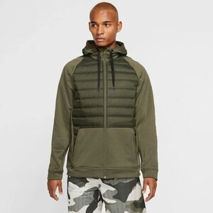 Nike Therma Jacket M Olive Green Winterized Hooded MSRP $120